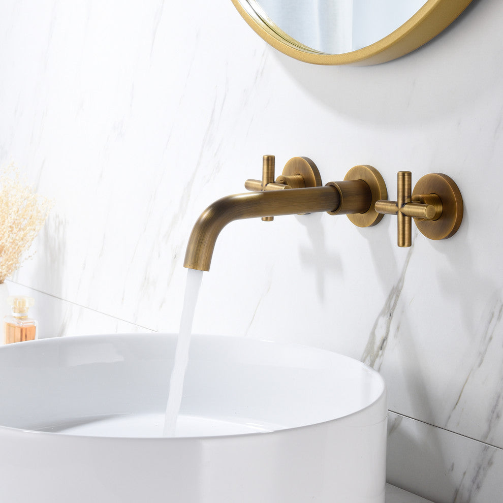 TATEUS Bathroom Faucet Wall Mounted Bathroom Sink Faucet