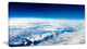 Stunning View from Airplane, Landscape Canvas Art Print, 60"x28"