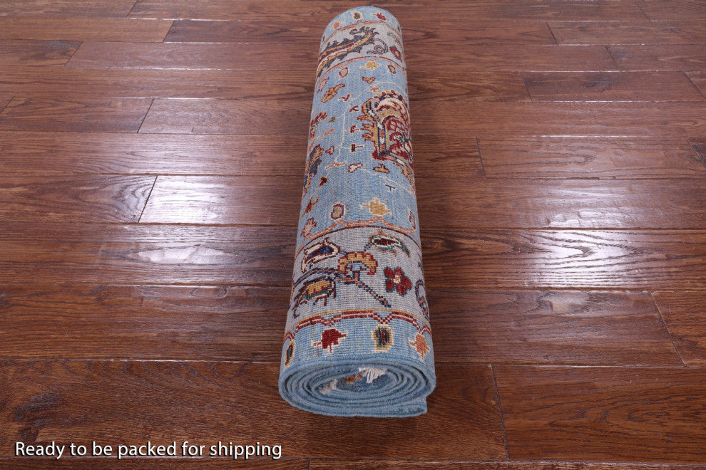 Persian Tabriz Handmade Wool Runner Rug 2' 8" X 9' 10" Q10215