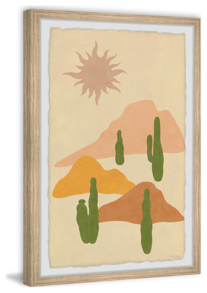 "Walk Through the Sand" Framed Painting Print, 8x12
