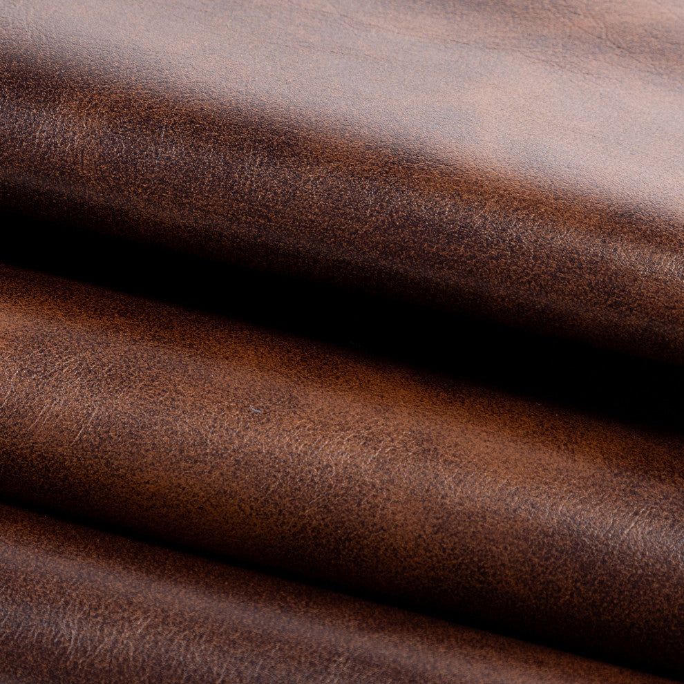 Set of 4 Minimalist Faux Leather Side Chairs for Dining Room, Dark Brown