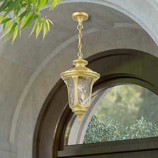 Oxford 1-Light Soft Gold Outdoor Medium Pendant Lantern