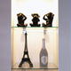 Wise Monkey Hear No Evil Statuette Resin Black Gold