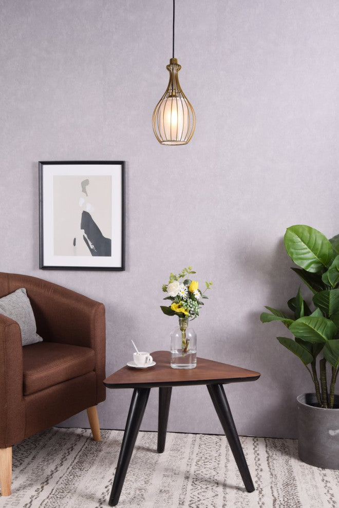 Melanie 1-Light Brass Pendant