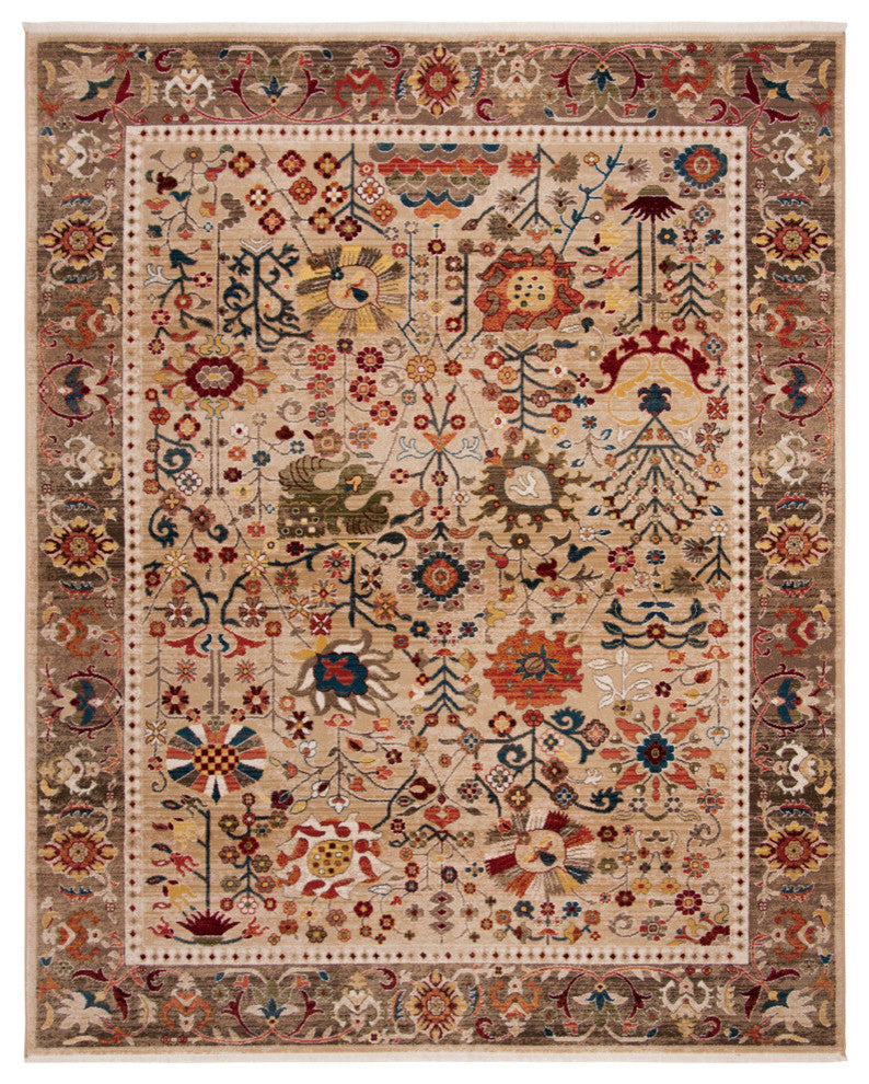 Safavieh Kashan Collection KSN303 Rug, Beige/Taupe, 9' X 12'