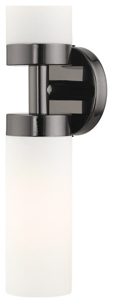Black Chrome Nautical, Industrial, Contemporary, Urban, Sleek Vanity Sconce