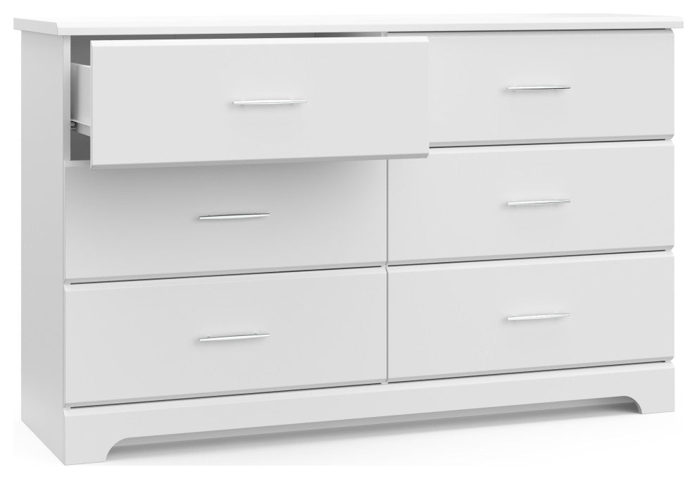 Storkcraft Brookside 6 Drawer Dresser, White