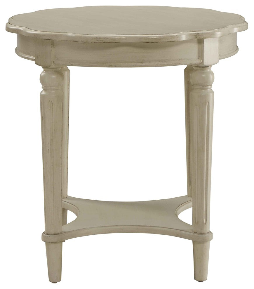 ACME Fordon End Table, Antique White