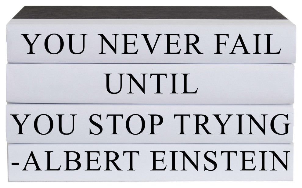 Never Fail Quote Book Stack, S/4