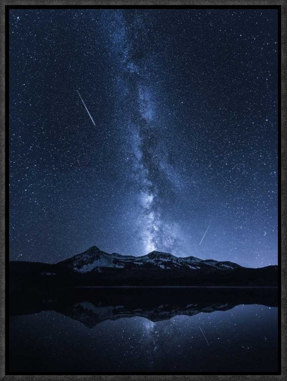 "Galaxies Reflection" Framed Canvas Giclee by Toby Harriman, 13x17"