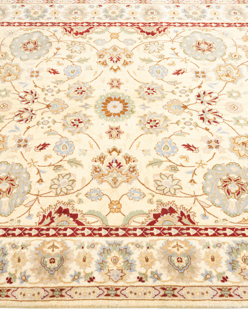 Mogul, One-of-a-Kind Hand-Knotted Area Rug Ivory, 4' 1" x 6' 5"