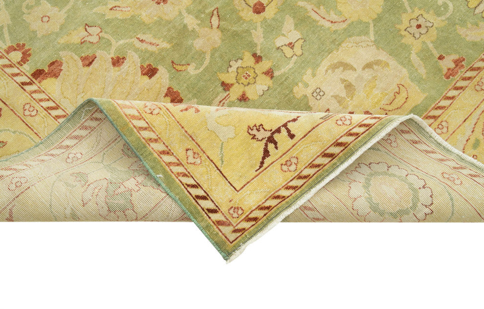 Rug N Carpet - Handwoven Oriental 8' 9" x 11' 3" Unique Oushak Area Rug