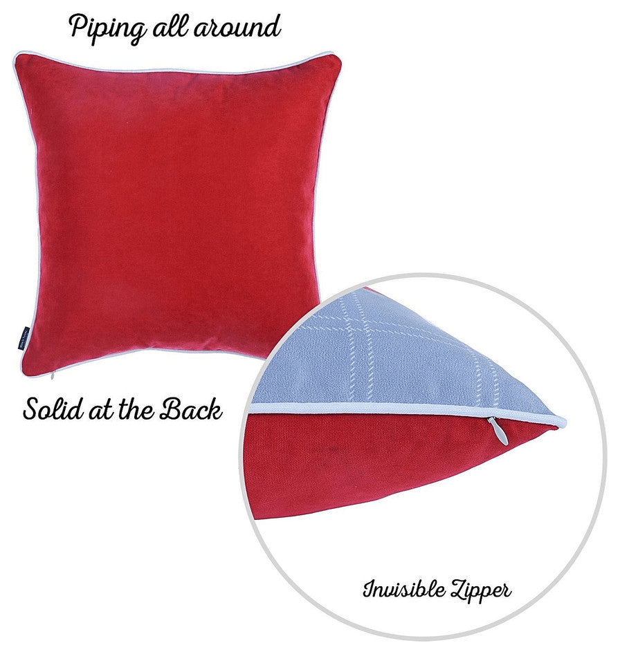 18"X18" Christmas Bear Printed Decorative Throw Pillow Cover