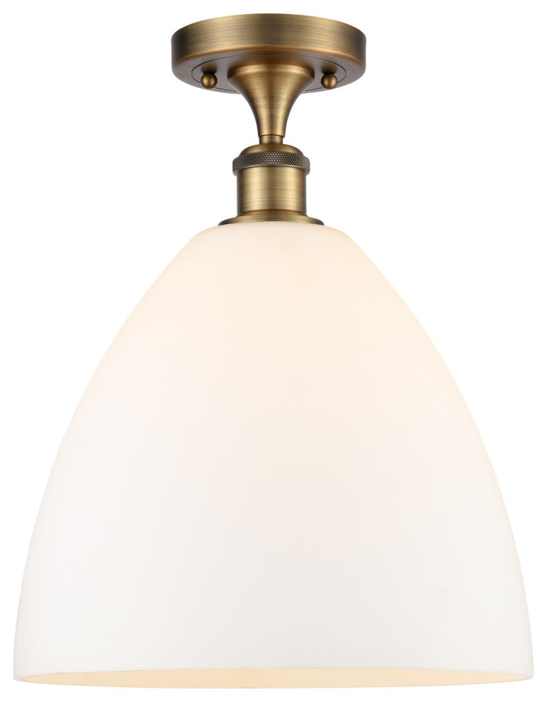 Innovations 516-1C-BB-GBD-121-LED 1 Light Semi-Flush Mount, Brushed Brass