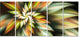 Exotic Brown Fractal Spiral Flower, Abstract Canvas Art Print, 60"x28", 5 Panels
