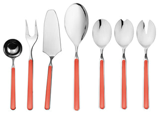 Fantasia Serving Set, New Coral, 7-Piece Set