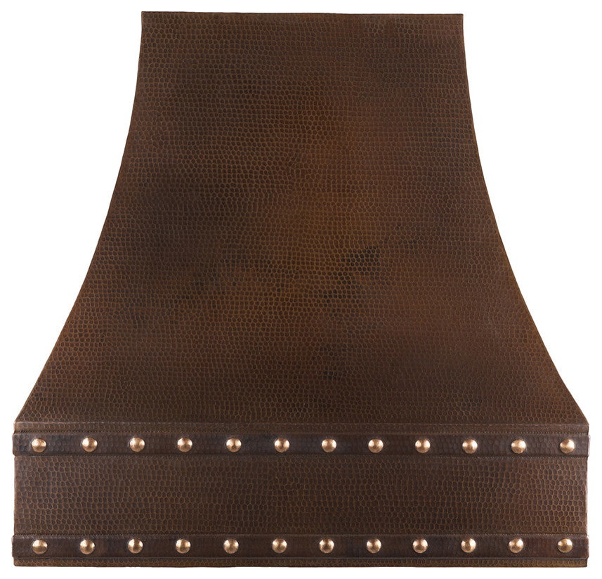 Premier Copper HV-CORREA36-C2036BP1-TWSB 36" 1250 CFM Hammered Copper Range Hoo