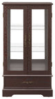 Gewnee Glass Cabinet Lighted Glass Cabinet Curio Display Cabinet