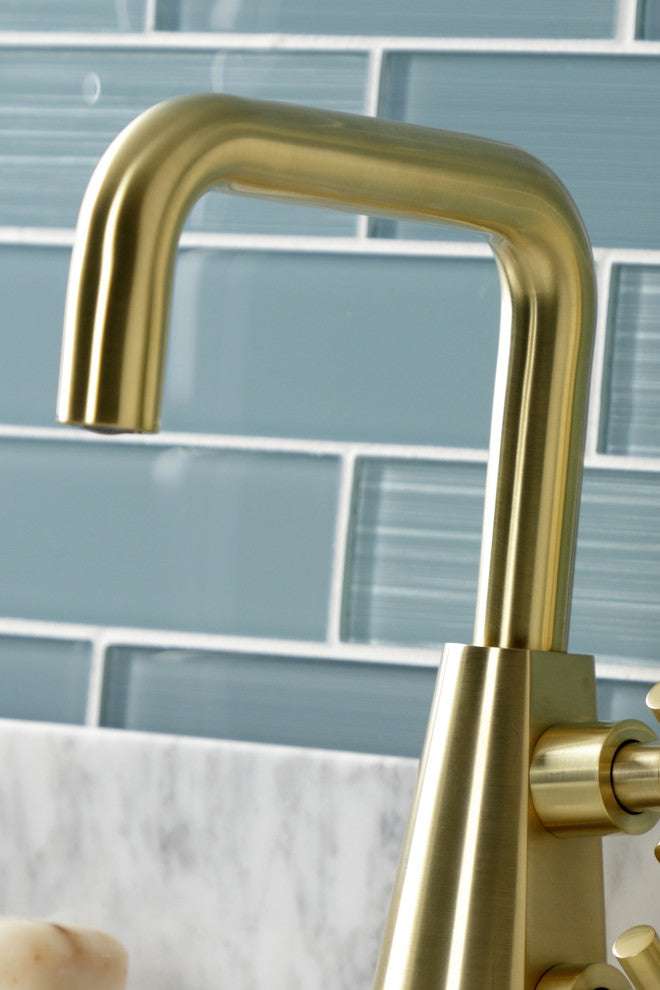 Kingston Brass KS2267DX Two-Handle Single-Hole Bathroom Faucet, Push Pop-Up