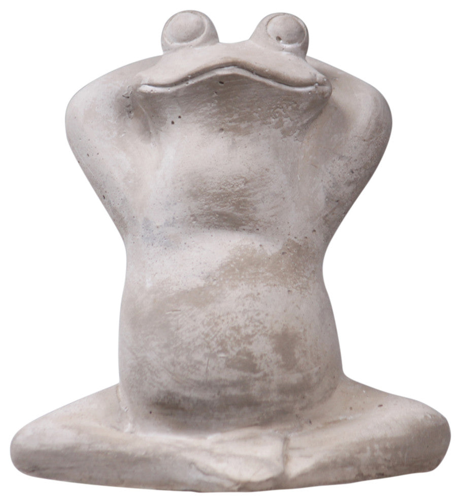 Cement HeadStatue Washed Gray