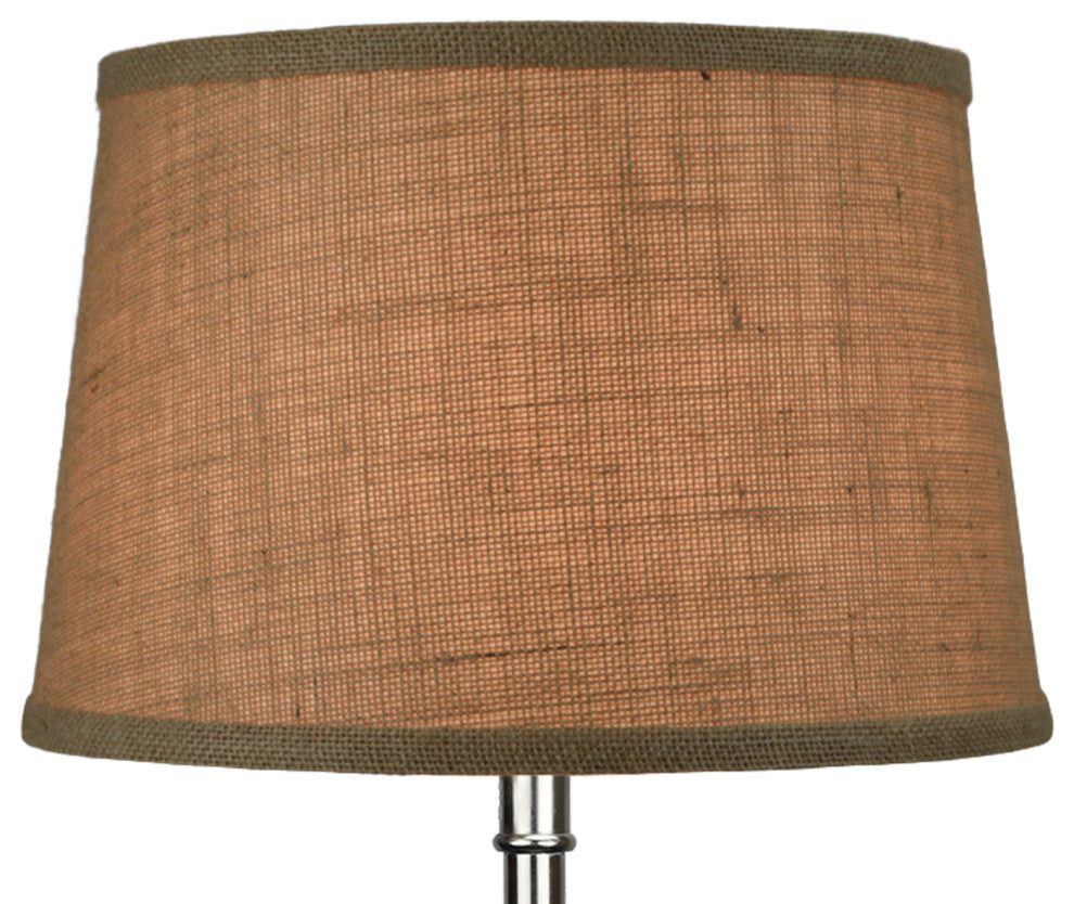 Fenchel Shades 10"x12"x8" Spider Attachment Empire Lamp Shade, Burlap Natural