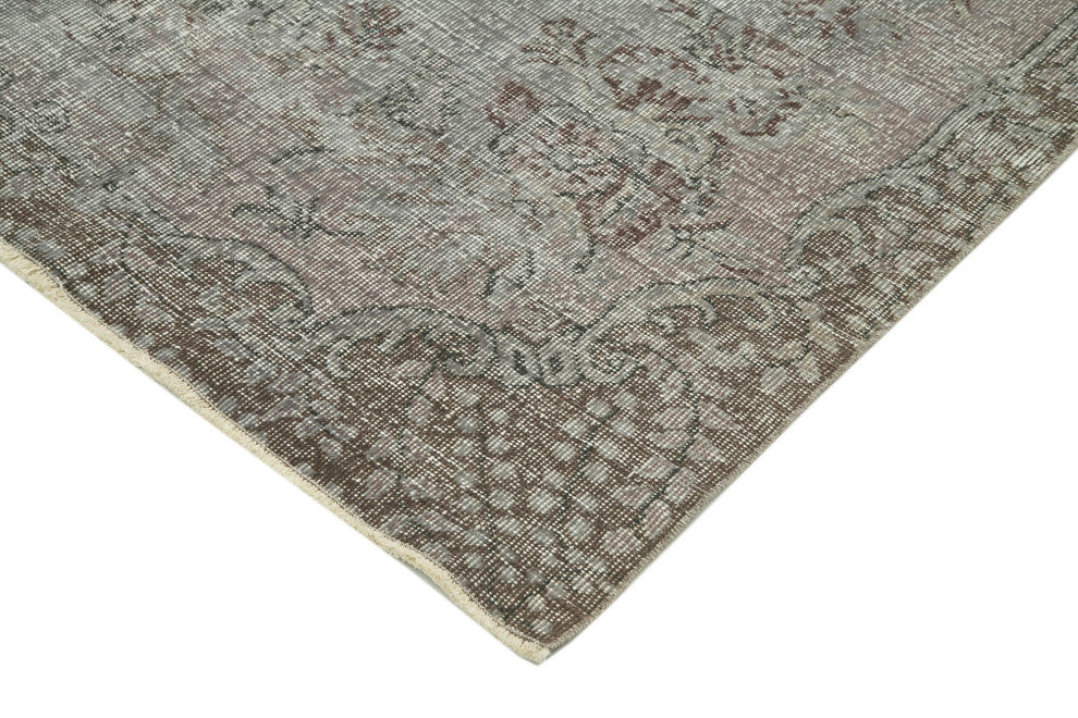 Rug N Carpet - Hand-knotted Turkish 5' 10" x 9' 2" Vintage Overdyed Area Rug