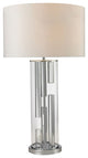 Dimond Trump Home Castello Clear Glass LED Table Lamp, Polished Chrome