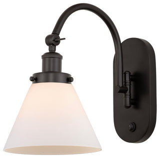 Cone Sconce, Oil Rubbed Bronze, Matte White, Matte White