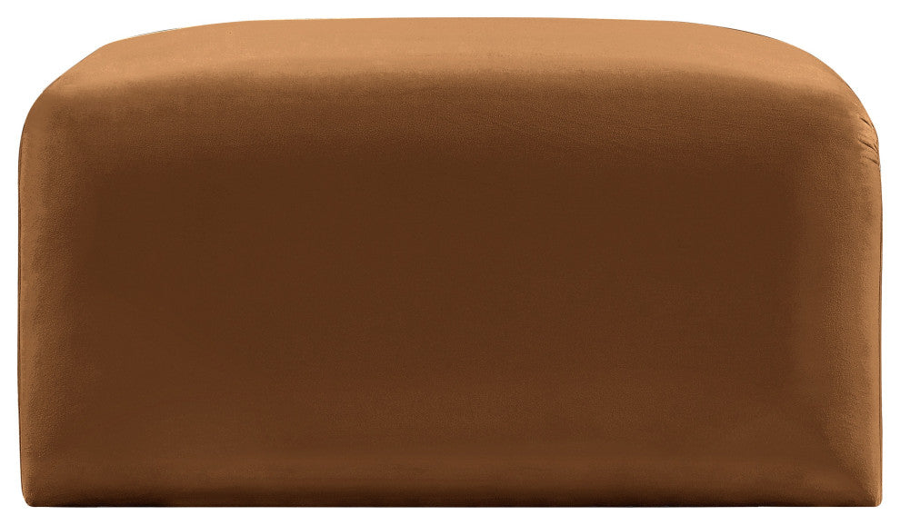 Arc Upholstered Modular Component, Saddle, 1-Piece: Ottoman, Velvet