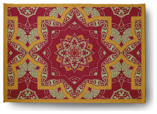 Shawl Rug, Sunny Mustard, 5'x7'