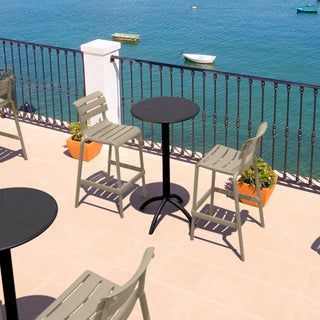 Helen Bar Stool Taupe, Set of 2