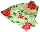 Floral Wool Gauze Throw, Pink