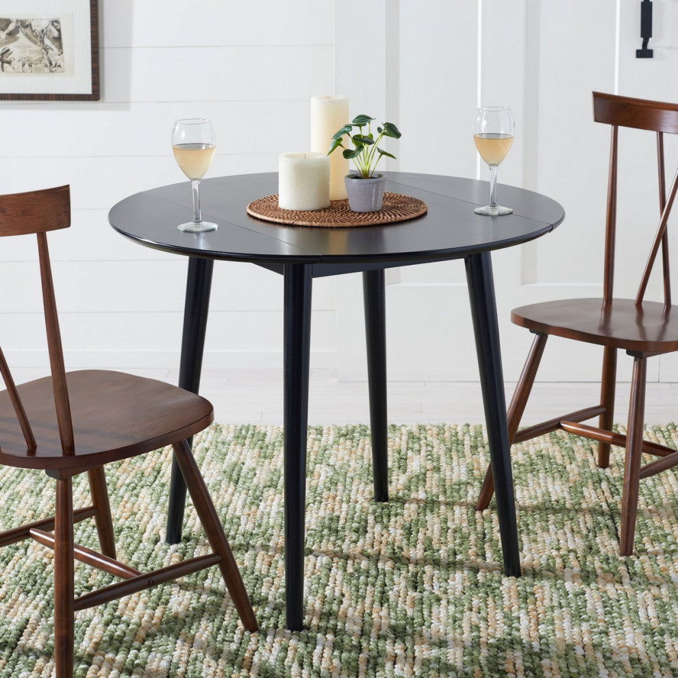 Safavieh Lovell Folding Round Dining Table, Black