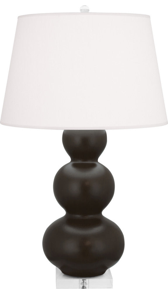 Robert Abbey RA-MCF43 1-Light Table Lamp, Triple Gourd