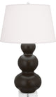 Robert Abbey RA-MCF43 1-Light Table Lamp, Triple Gourd