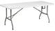 30''x 72'' Bi-Fold Granite White Plastic Folding Table