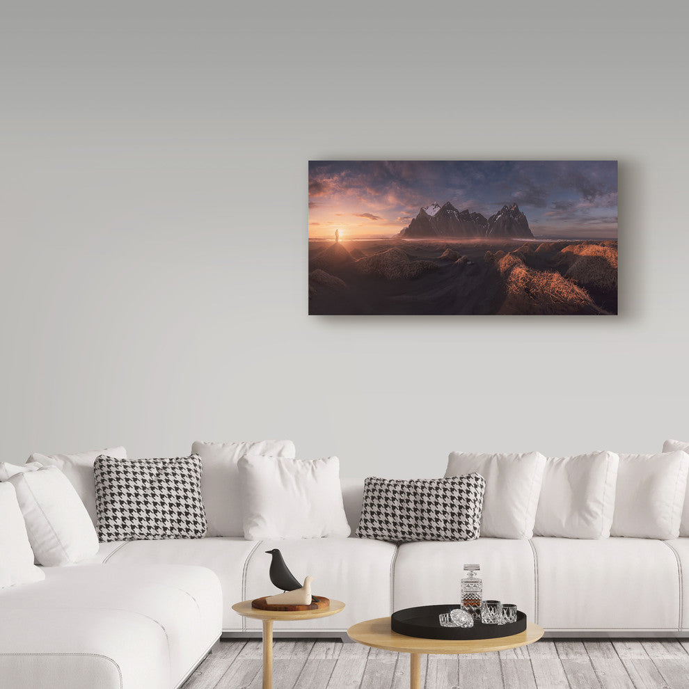 Carlos F Turienzo 'Sea Of Dunes' Canvas Art, 47"x24"