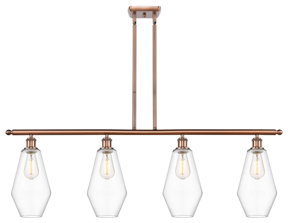 Innovations 516-4I-AC-G652-7-LED 4-Light Island Light, Antique Copper