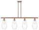 Innovations 516-4I-AC-G652-7-LED 4-Light Island Light, Antique Copper