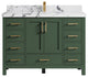 Malibu 48 Single Sink Bath Vanity in Lafayette Green 2" Viola Night