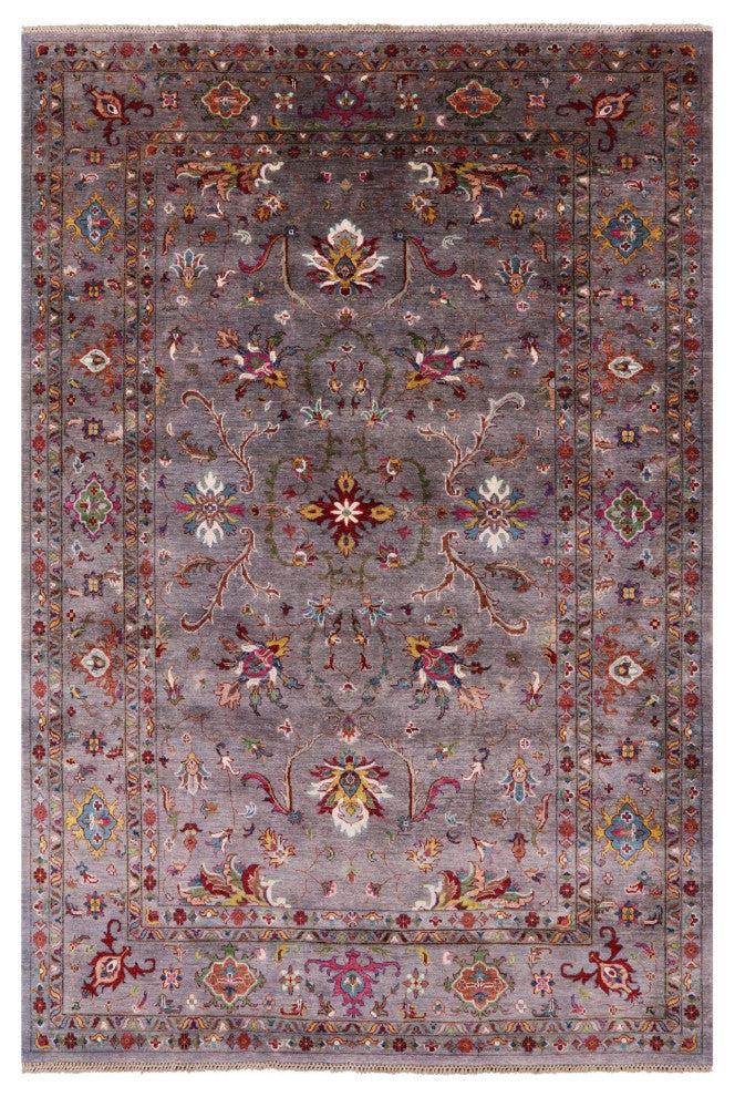 Persian Tabriz Hand-Knotted Wool Rug 6' 9" X 9' 8" Q7521