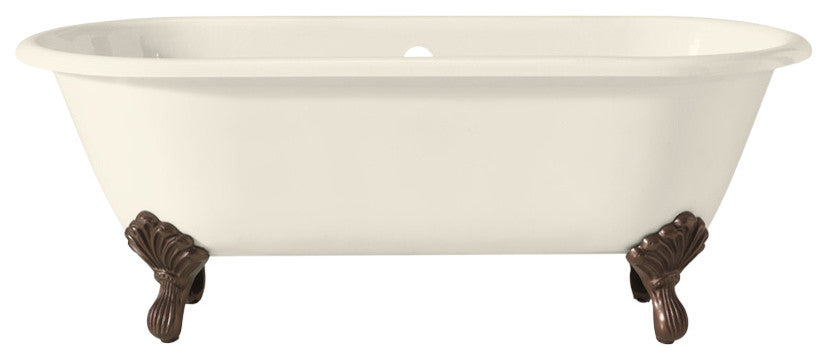Cheviot Products Regal Cast Iron Tub With Continuous Rolled Rim and Shaughnessy