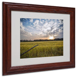 'End of Day' Matted Framed Canvas Art by Giuseppe Torre