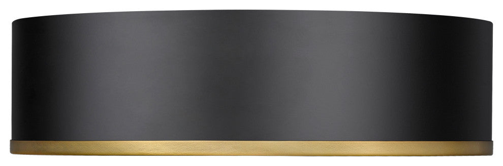 Zlite 2303F4-MB-RB 4-Light Flush Mount, Matte Black