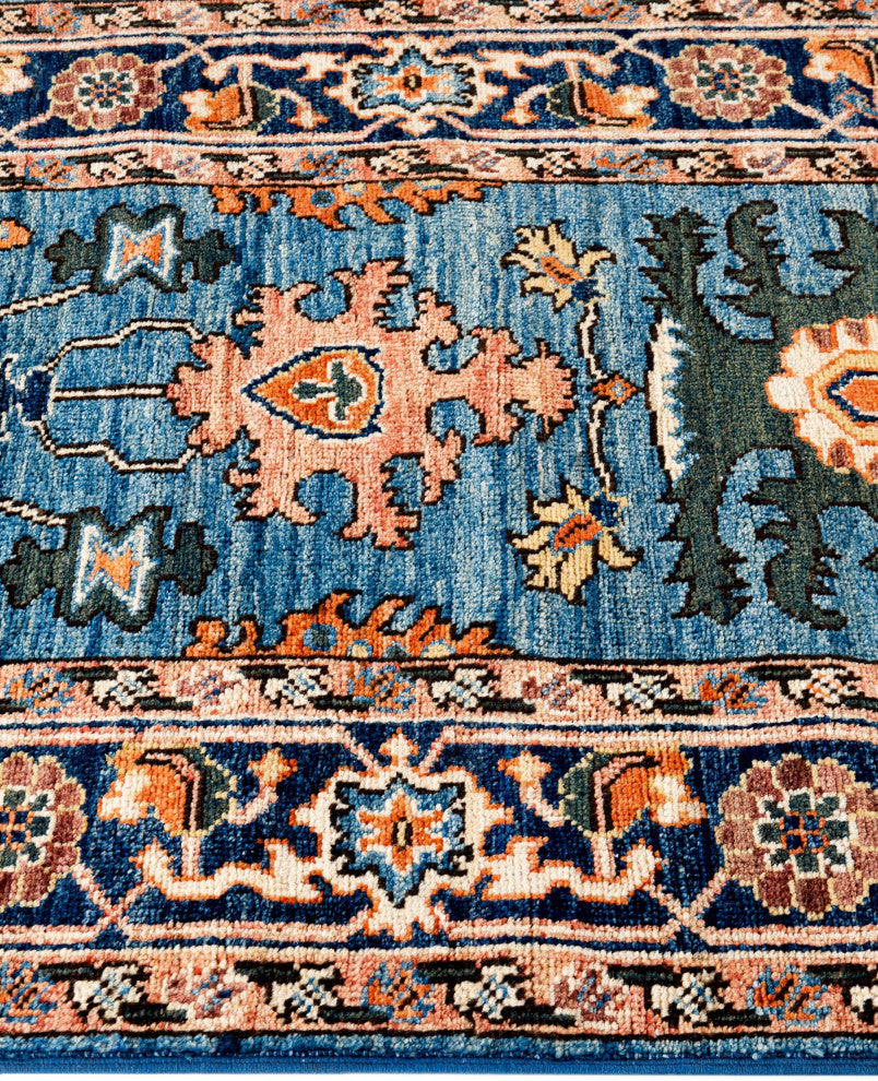 Serapi One-of-a-Kind Hand-Knotted Area Rug Light Blue, 2'7" x 9'5"