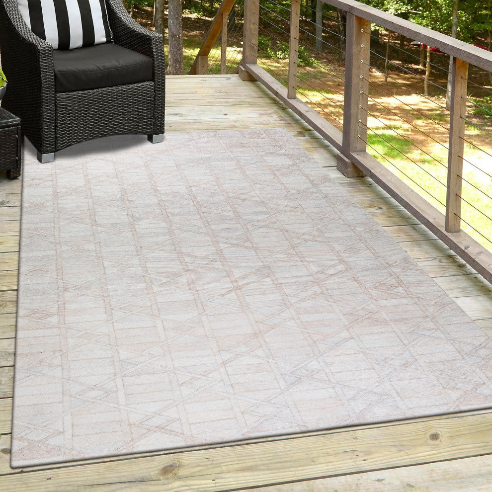 Indoor/Outdoor Stetson SS4 Linen Machine Washable 9' x 12' Rug