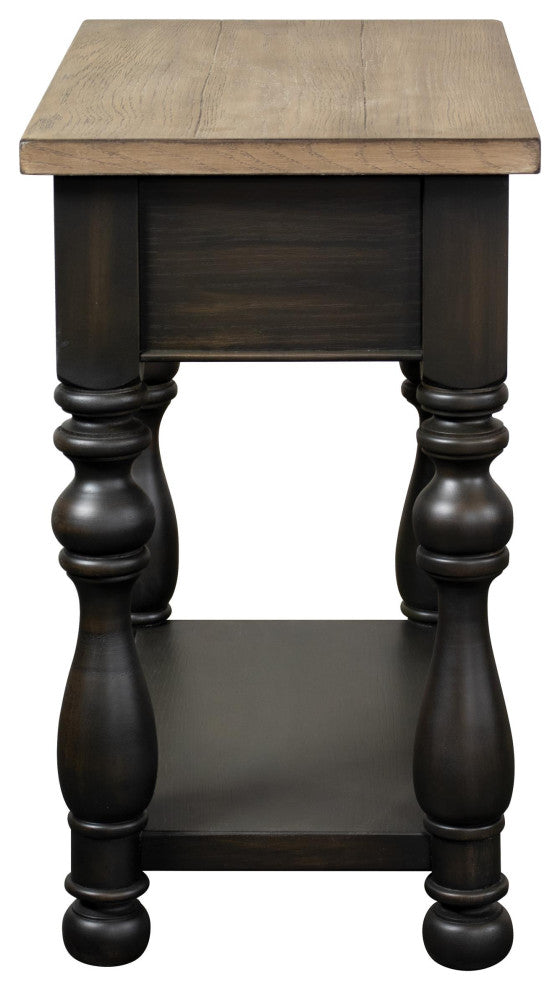 Riverside Furniture Barrington Two Tone Chairside Table