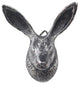 Rustic Silver Cast Iron Decorative Rabbit Hook 5"