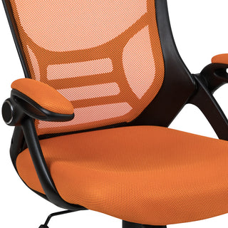 Orange Mesh Office Chair