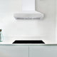 36 in. 600 CFM Wall Mount Pyramid Range Hood in White